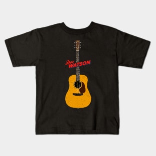 Doc Watson Martin D-18 Acoustic Guitar Kids T-Shirt